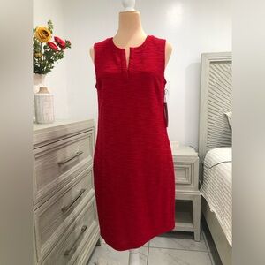 Liz Claiborne Red Sleeveless Sheath Mini Dress